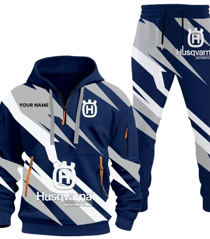 Off-Road Racer Hoodie Half Zip x Sweatpants Set, Gearhead Half-Zip Hoodie Combo CAR514100925000