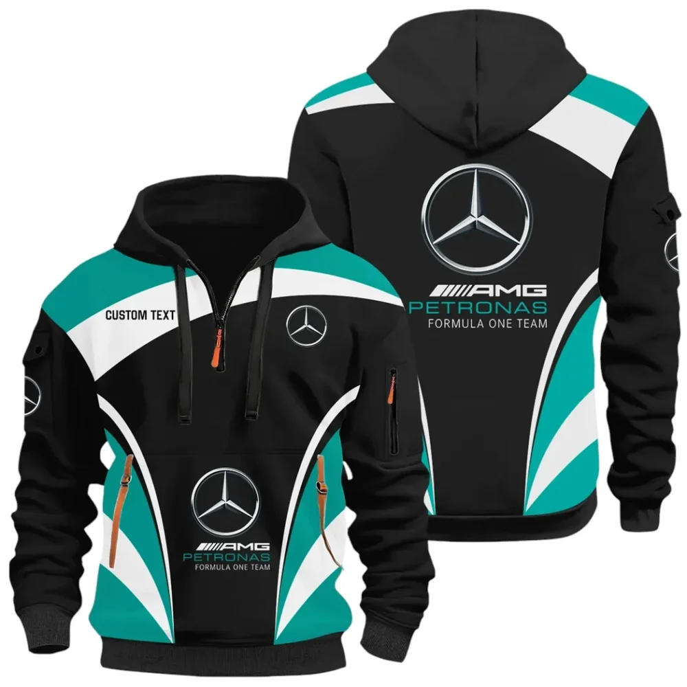 Everyday Gear Hoodie Half Zip 3D Print, Sporty & Casual Everyday Wear Hoodie CAR514100925001