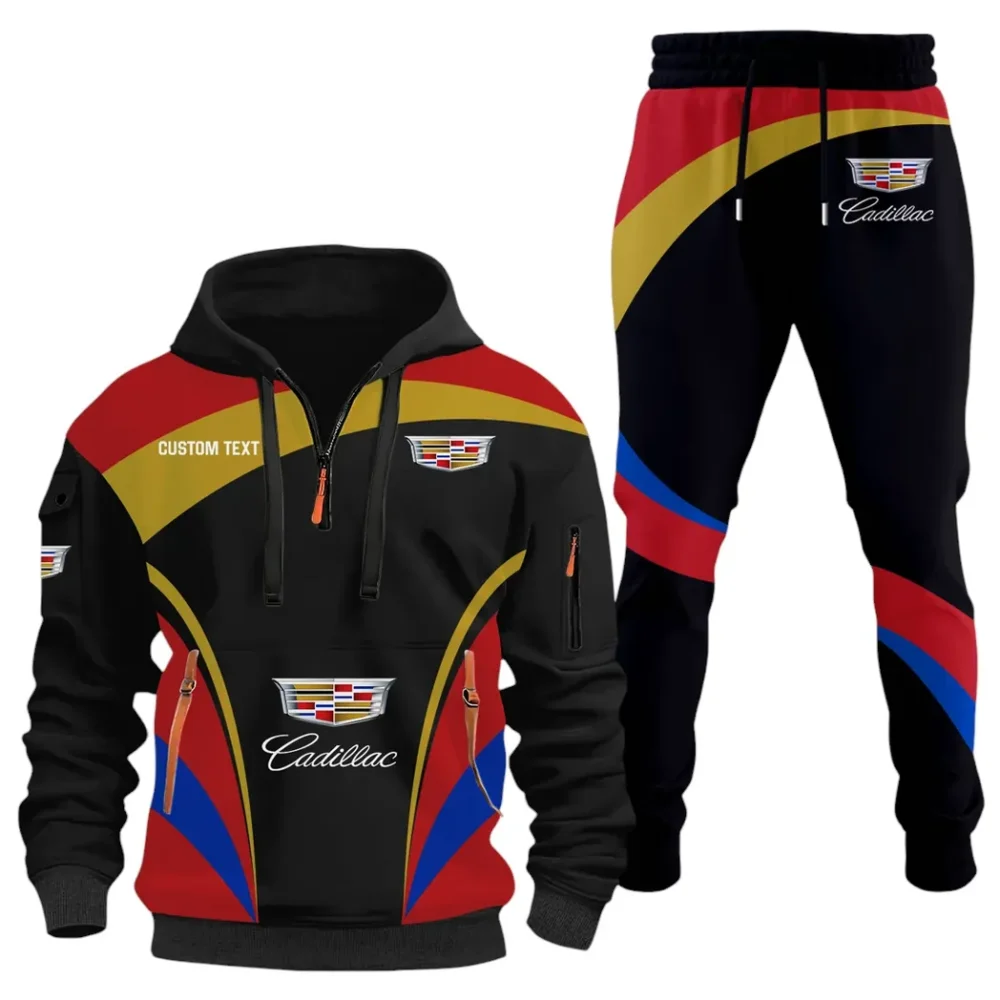 Urban Cruiser Hoodie Half Zip x Sweatpants Set, Automotive Streetwear Hoodie Set CAR514100925002