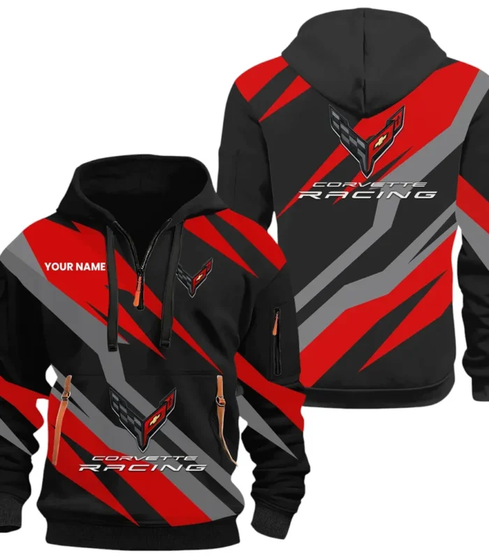 Sports Icon Hoodie Half Zip 3D Print, Adventure-Ready Comfortable Hoodie CAR514100925003