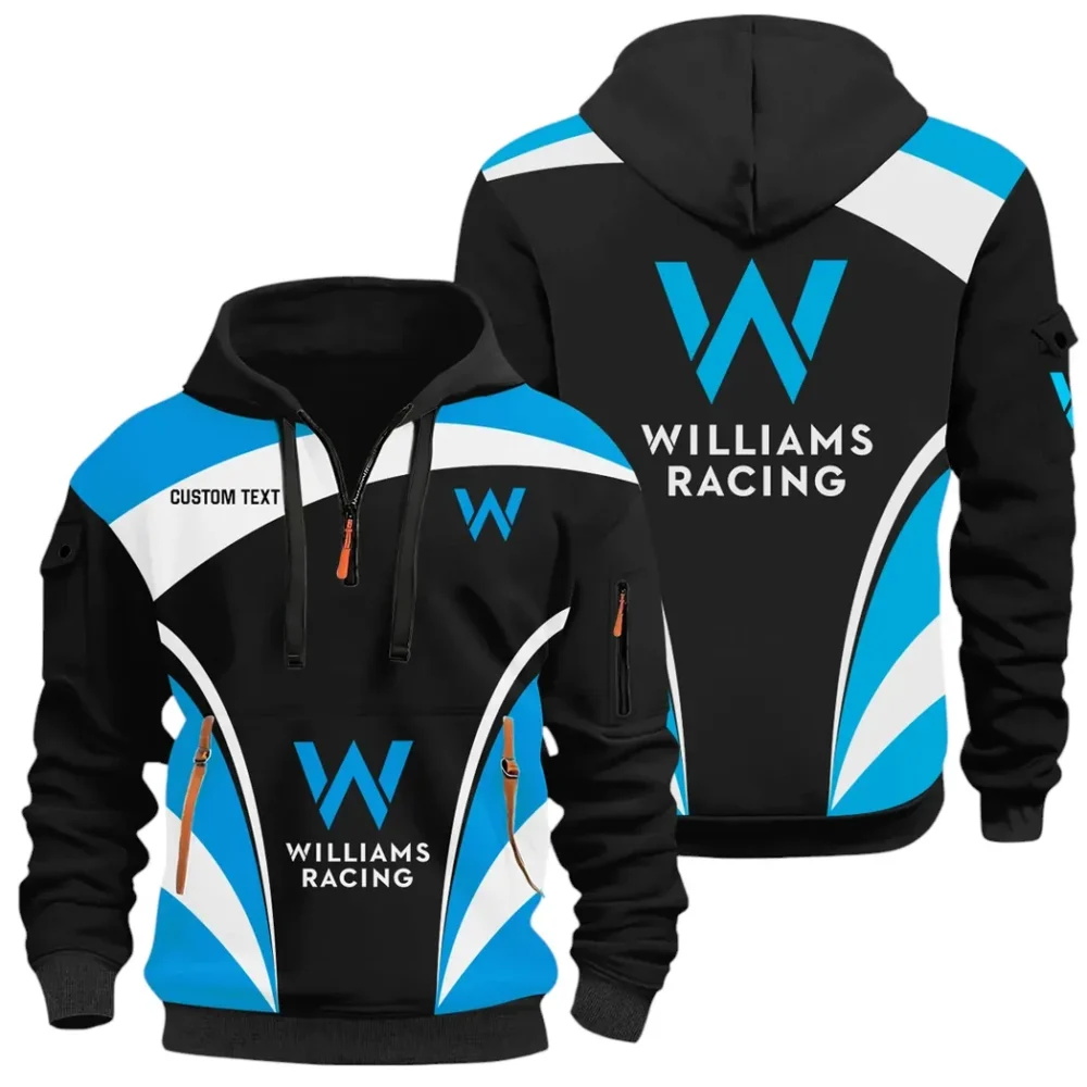 Racing Car Hoodie Half Zip x Sweatpants Set, All-Season Car Enthusiast Tracksuit CAR514100925008 - Image 2