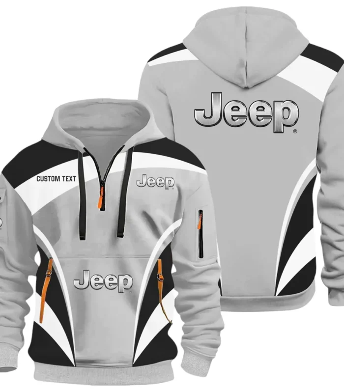 Off-Road SUV Brand Hoodie Half Zip 3D Print, Comfortable Everyday Hoodie CAR514100925012