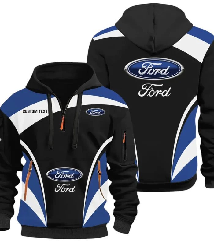 Vintage Ride Hoodie Half Zip 3D Print, Urban Casual Comfort Hoodie CAR514100925014