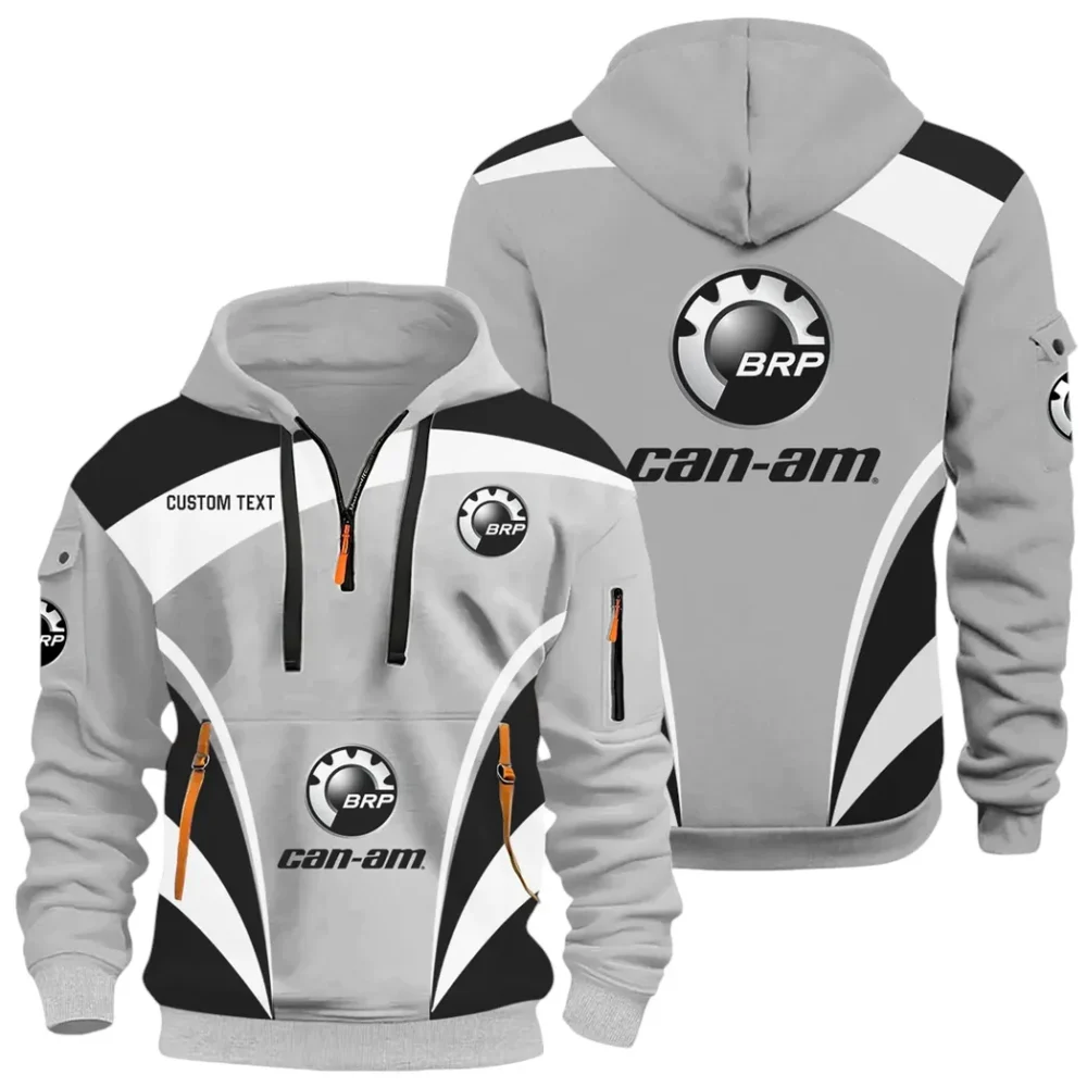 Racing Car Hoodie Half Zip x Sweatpants Set, Street-Ready Automotive Tracksuit CAR514100925016 - Image 2