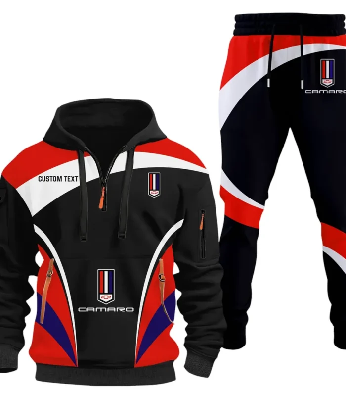 Street Racer Hoodie Half Zip x Sweatpants Set, Gearhead Half-Zip Hoodie Combo CAR514100925018