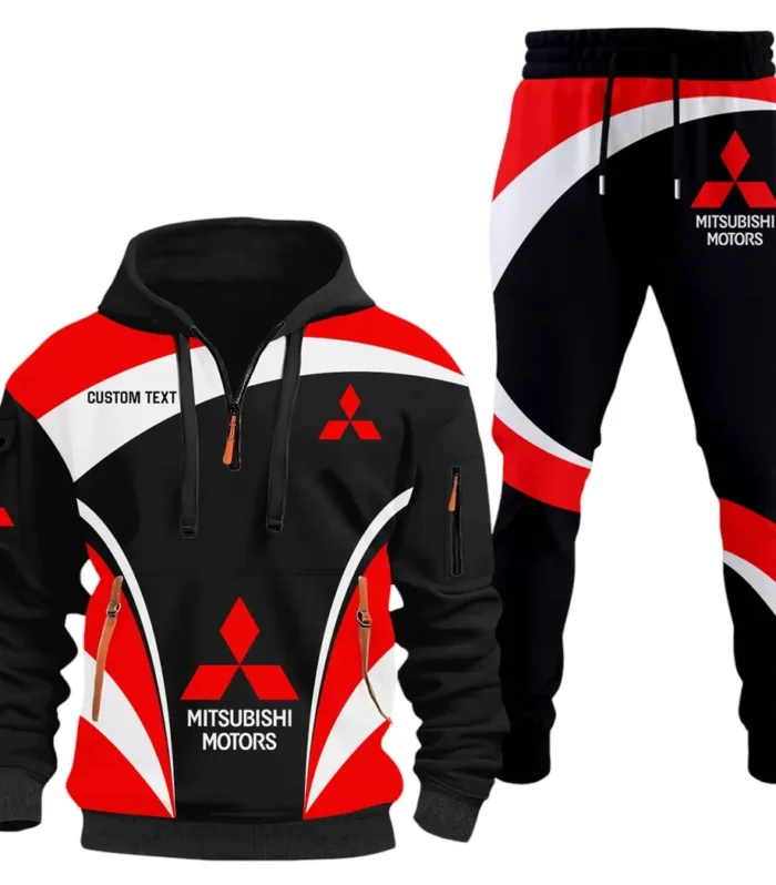 Off-Road SUV Hoodie Half Zip x Sweatpants Set, Engineered Driver's Hoodie Outfit CAR514100925019