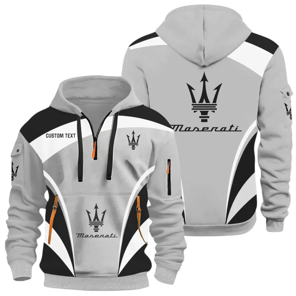 Luxury Coupe Hoodie Half Zip 3D Print, Streetwear Casual Look Outfit CAR514100925022