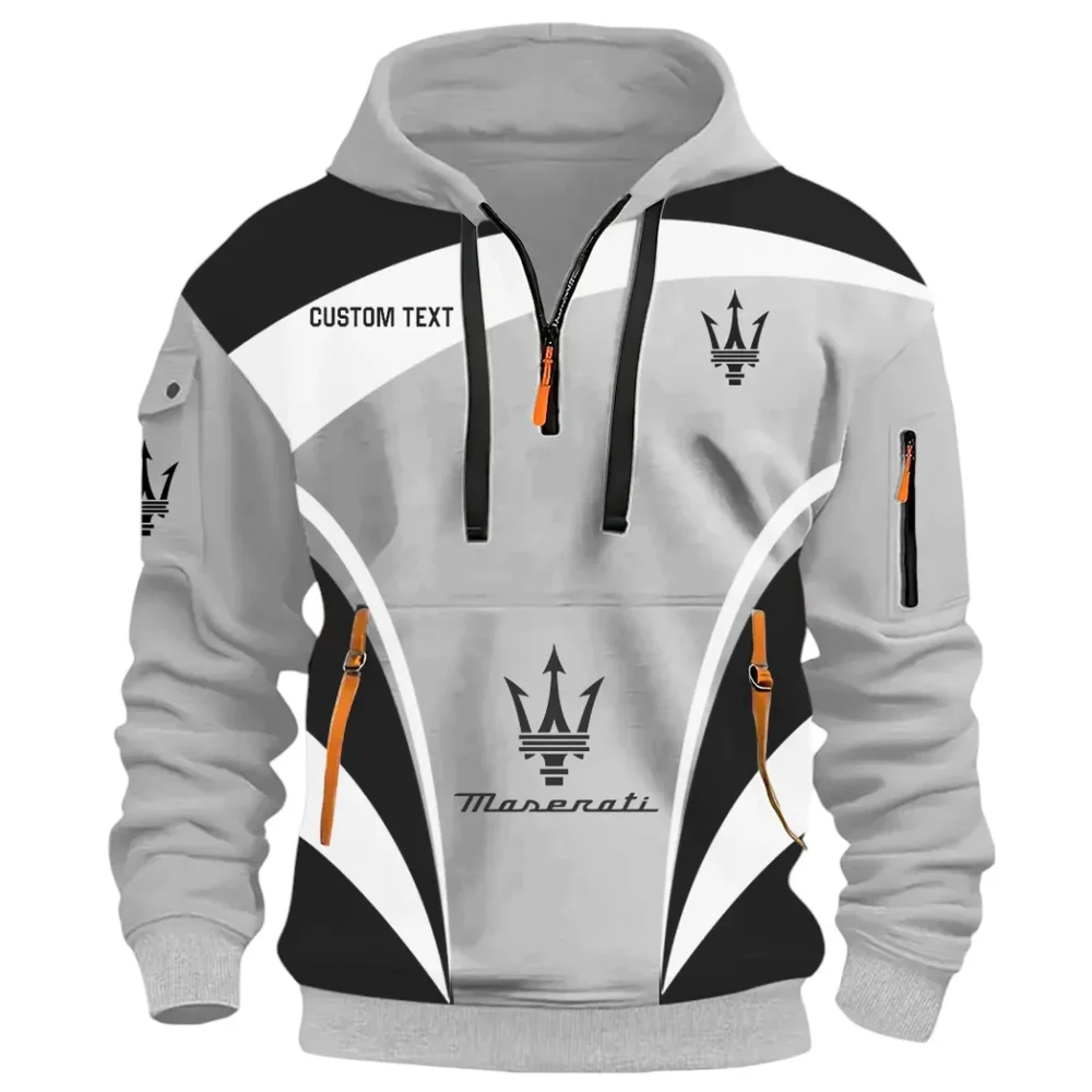 Luxury Coupe Hoodie Half Zip 3D Print, Streetwear Casual Look Outfit CAR514100925022 - Image 2