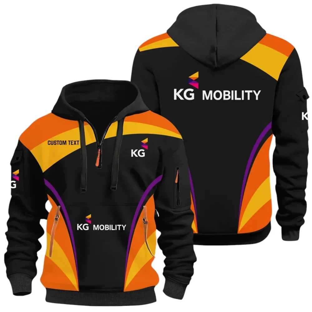 Racing Motor Hoodie Half Zip x Sweatpants Set, 3D Printed Driver's Outfit CAR514100925023 - Image 2