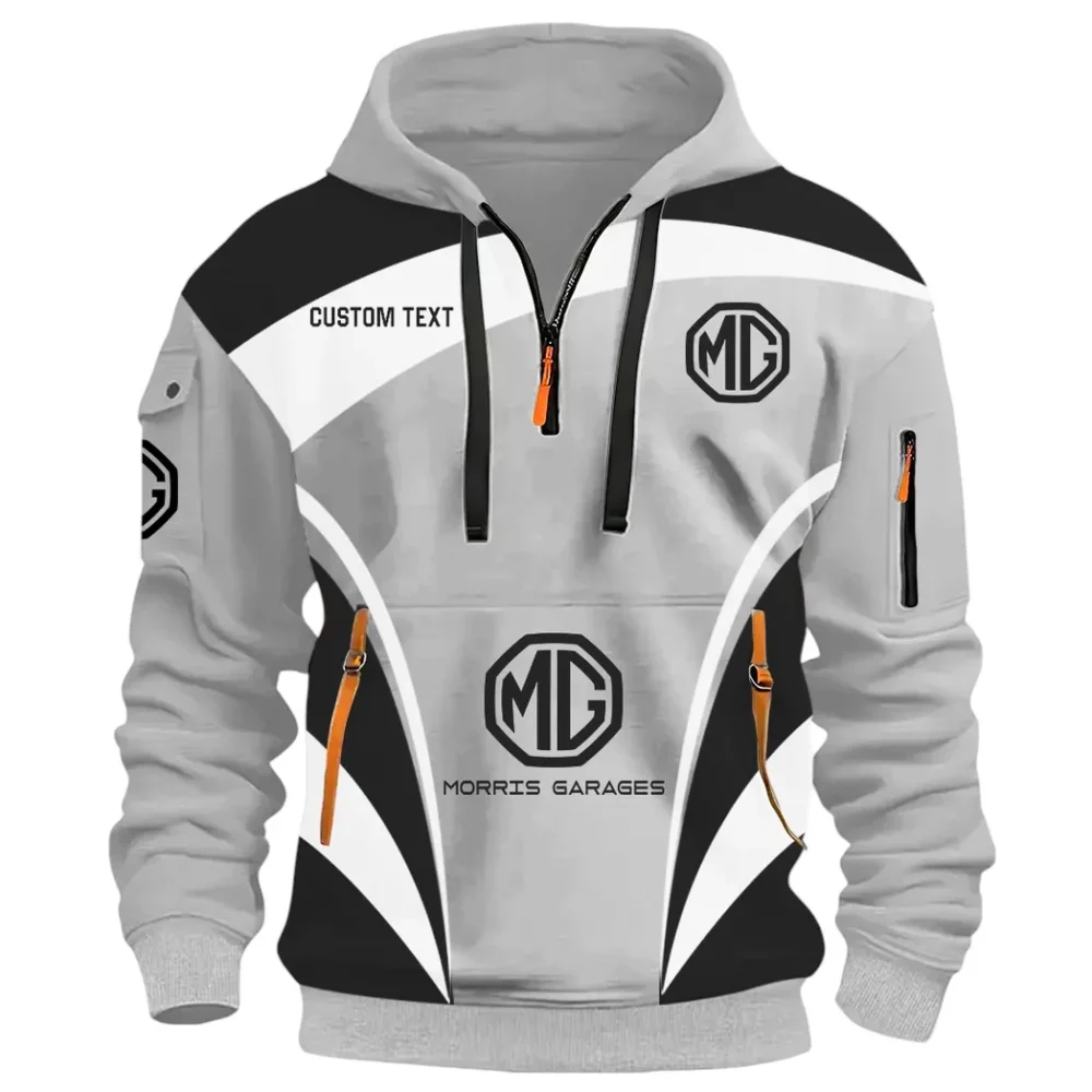 Performance Car Hoodie Half Zip 3D Print, Lightweight & Casual Comfort Hoodie CAR514100925024 - Image 2