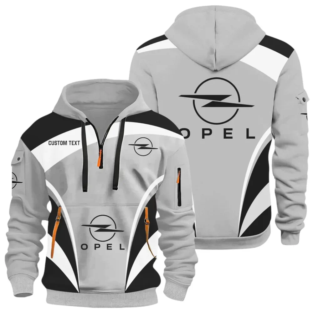 Mid-Size Auto Hoodie Half Zip x Sweatpants Set, High-Performance Driver Tracksuit CAR514100925026 - Image 2
