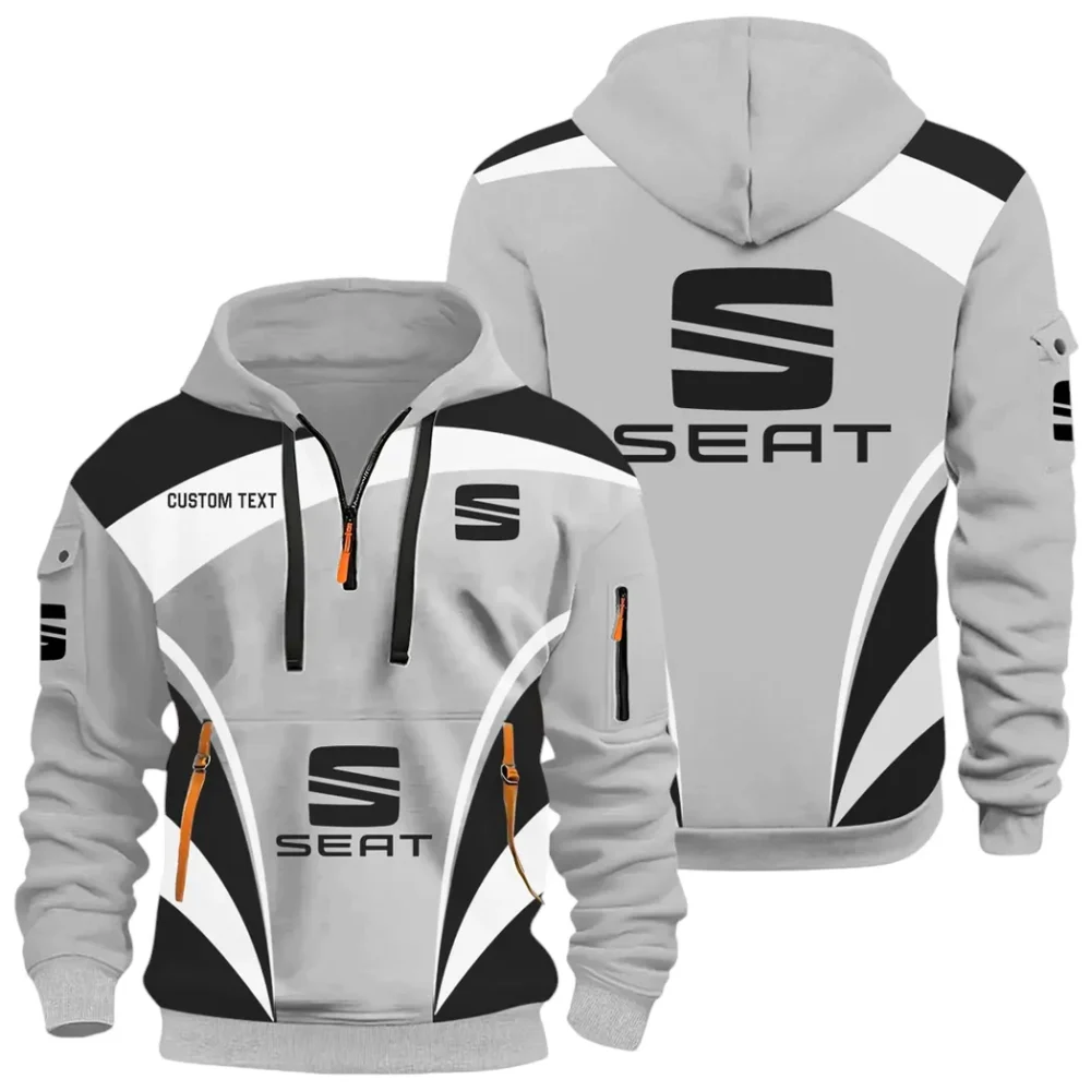 Small SUV Hoodie Half Zip x Sweatpants Set, Custom Car Enthusiast Outfit CAR514100925029 - Image 2