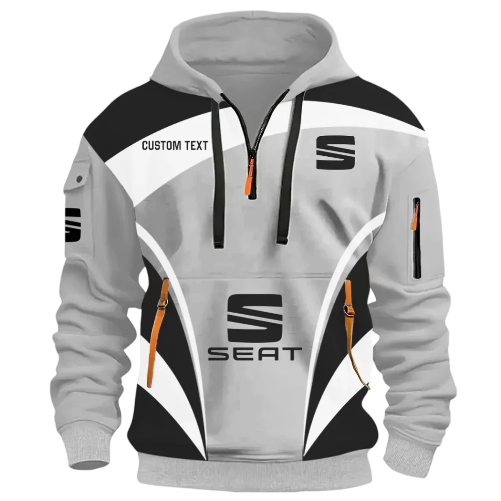 Small SUV Hoodie Half Zip 3D Print, Rugged Sporty Streetwear Hoodie CAR514100925029 - Image 2
