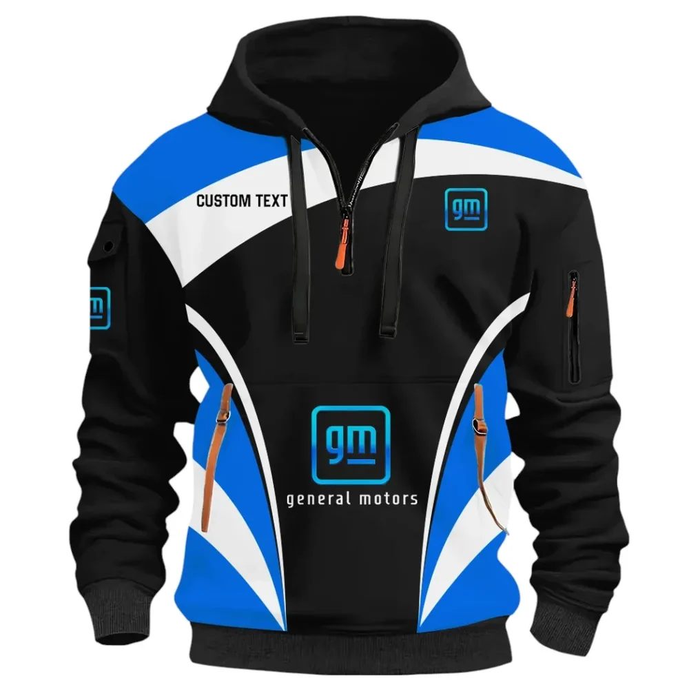 Motor Vehicle Maker Hoodie Half Zip 3D Print, Comfortable Urban Hoodie CAR514100925030 - Image 2