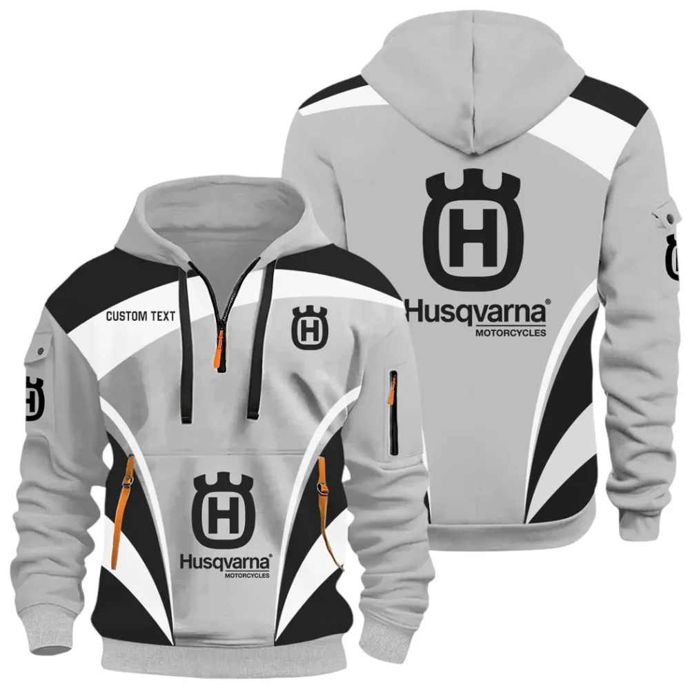 High-Performance Car Hoodie Half Zip x Sweatpants Set, Street-Ready Automotive Tracksuit CAR514100925032 - Image 2