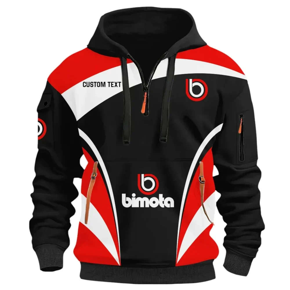 Road Racing Bike Hoodie Half Zip 3D Print, Lightweight & Comfortable Streetwear Hoodie CAR514100925033 - Image 2