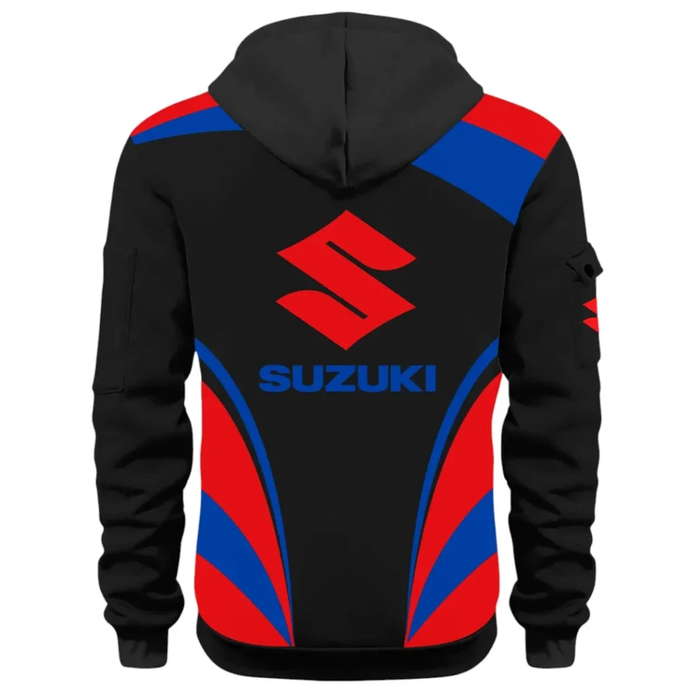 Superbike Hoodie Half Zip 3D Print, Sporty & Casual Everyday Wear Hoodie CAR514100925034 - Image 3