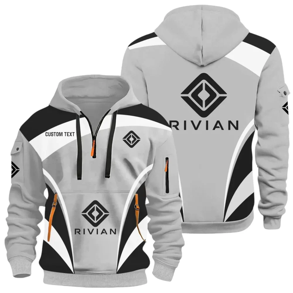 Racing Car Hoodie Half Zip x Sweatpants Set, 3D Car Culture Hoodie Set CAR514100925041 - Image 2