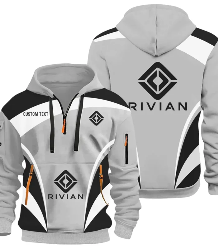 Racing Car Hoodie Half Zip 3D Print, Street-Ready Casual Hoodie CAR514100925041