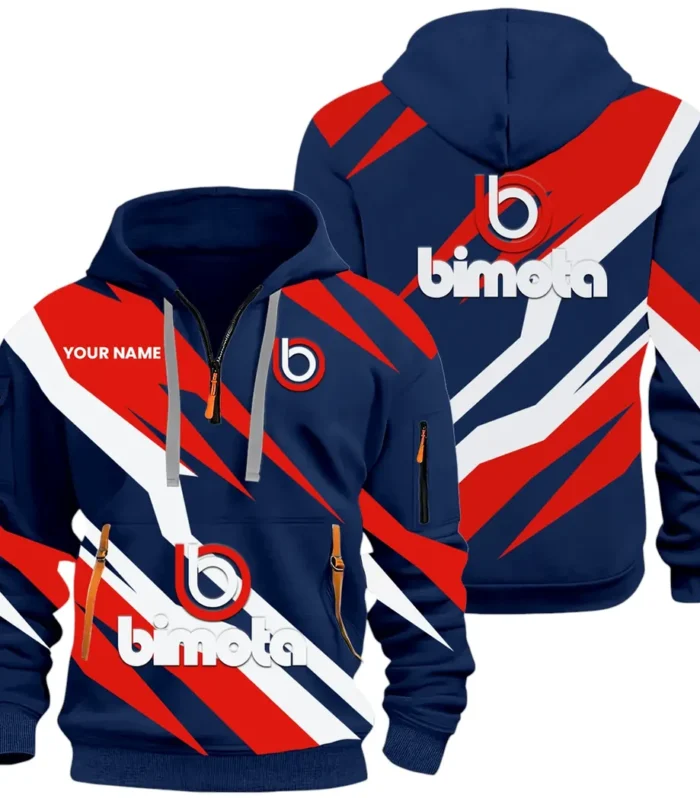 Road Racing Bike Hoodie Half Zip 3D Print, Comfortable Daily Wear CAR514100925042