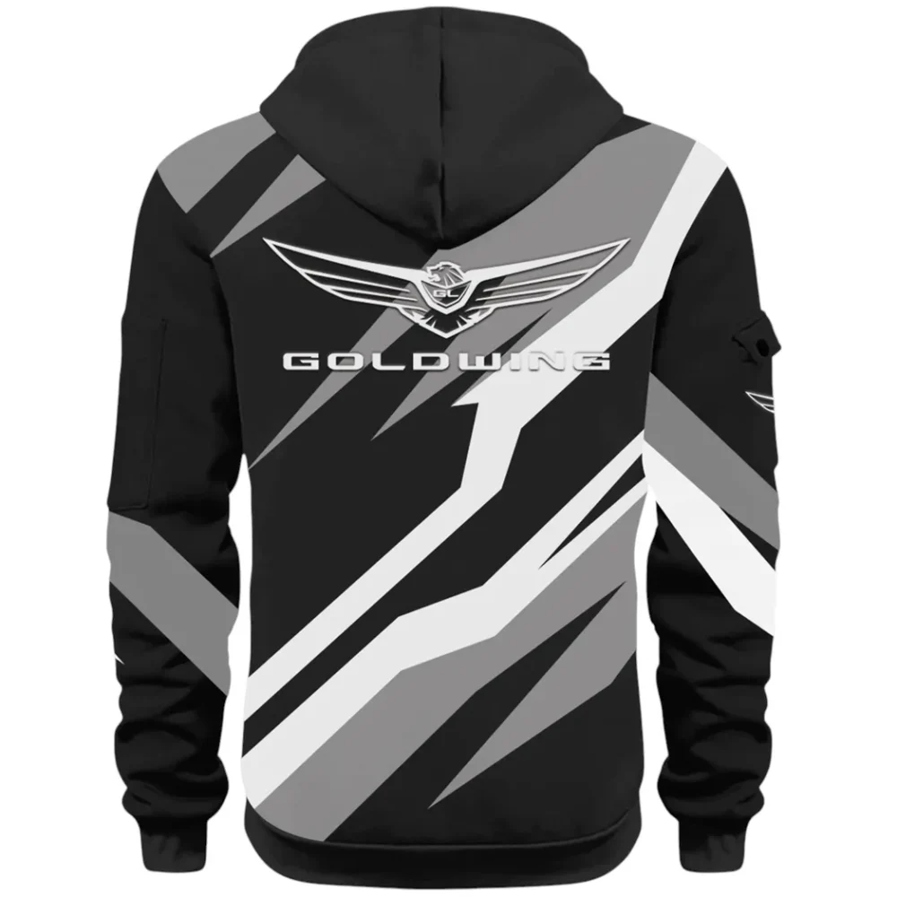 Touring Motorcycle Hoodie Half Zip 3D Print, Rugged Casual Hoodie CAR514100925043 - Image 3