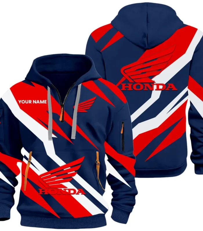 Adventure Motorbike Hoodie Half Zip 3D Print, Durable & Casual Streetwear CAR514100925044