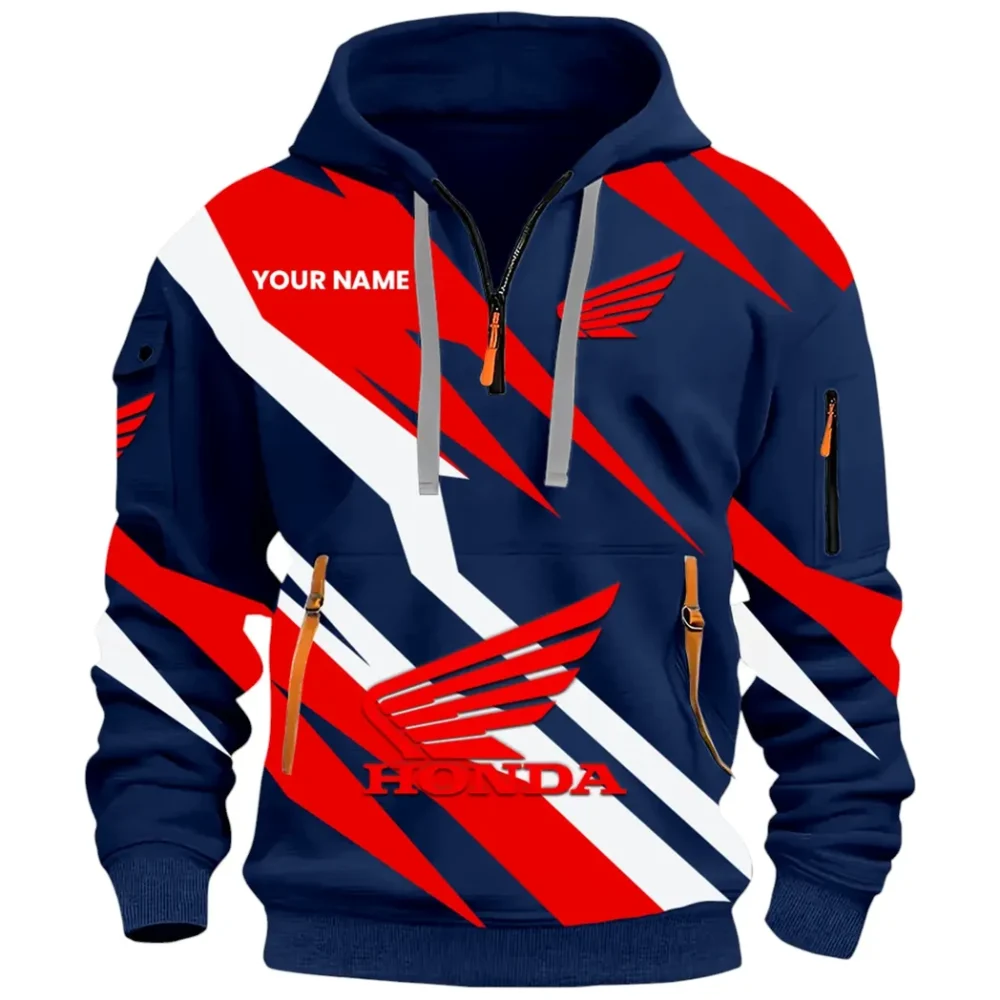 Adventure Motorbike Hoodie Half Zip 3D Print, Durable & Casual Streetwear CAR514100925044 - Image 2