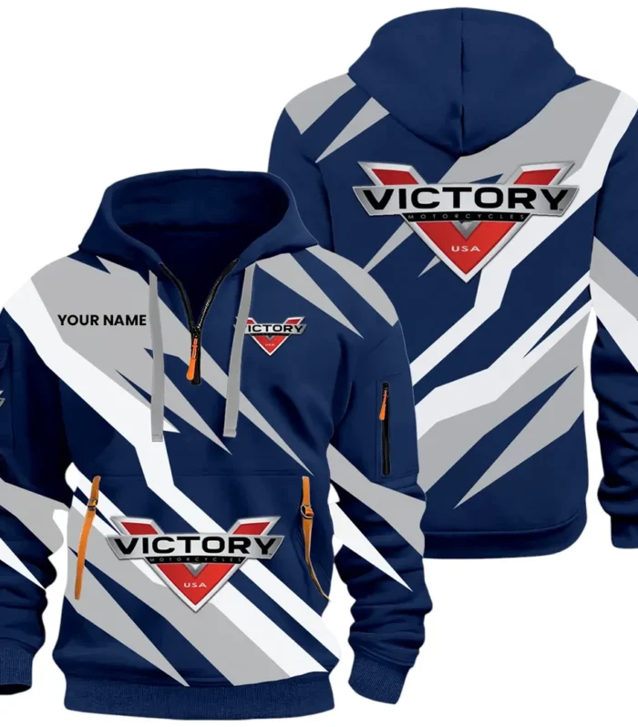 American V-Twin Hoodie Half Zip 3D Print, Comfortable Everyday Hoodie CAR514100925045