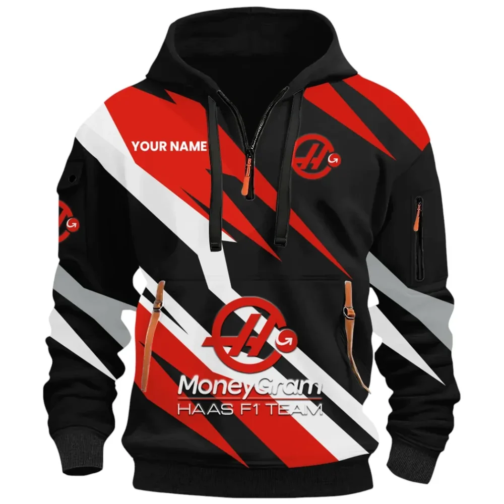 Racing Car Hoodie Half Zip 3D Print, Sporty & Street-Ready Hoodie CAR514100925046 - Image 2