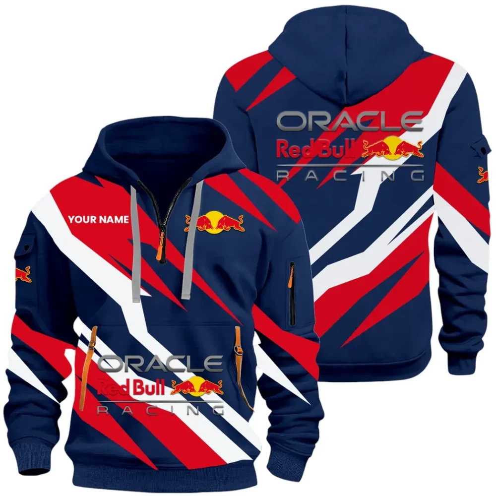 Racing Car Hoodie Half Zip x Sweatpants Set, Road-Ready Hoodie and Jogger Set CAR514100925049 - Image 2