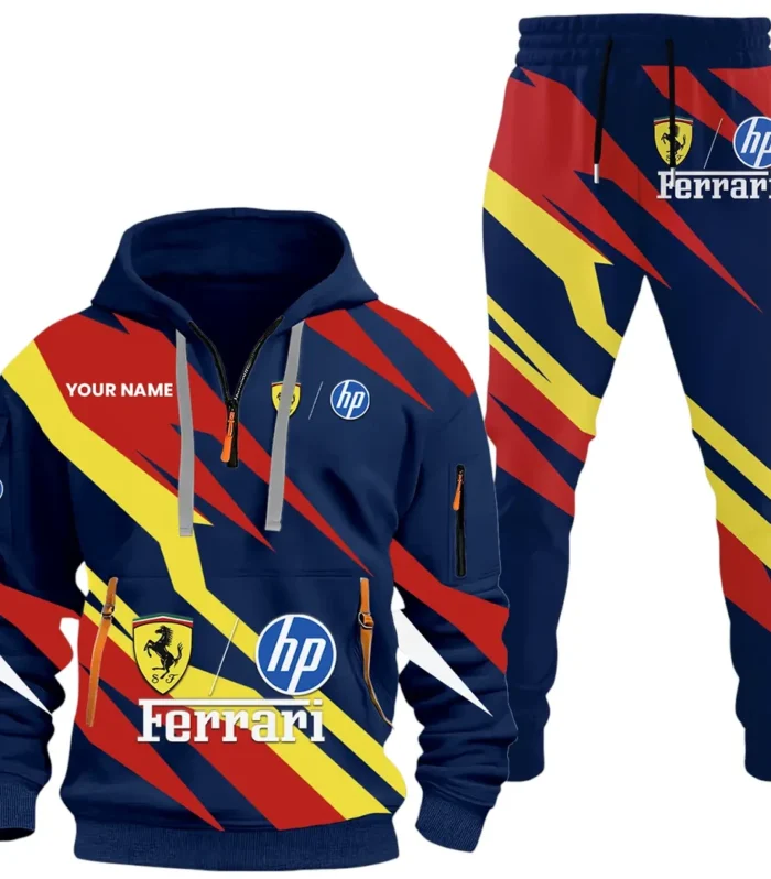 Racing Legend Hoodie Half Zip x Sweatpants Set, Engineered Driver's Hoodie Outfit CAR514100925050