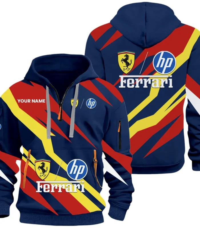 Racing Legend Hoodie Half Zip 3D Print, Comfortable Daily Hoodie CAR514100925050