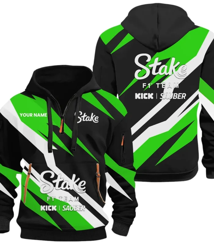 Racing Car Hoodie Half Zip 3D Print, Casual Street-Ready Hoodie CAR514100925051