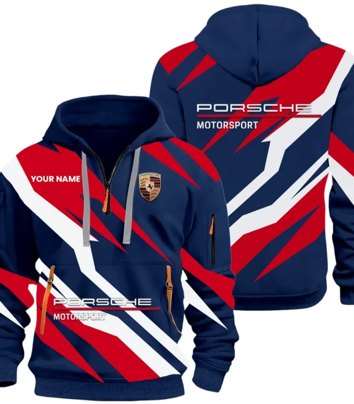 Turbo Sports Car Hoodie Half Zip 3D Print, Rugged Casual Fit Hoodie CAR514100925053