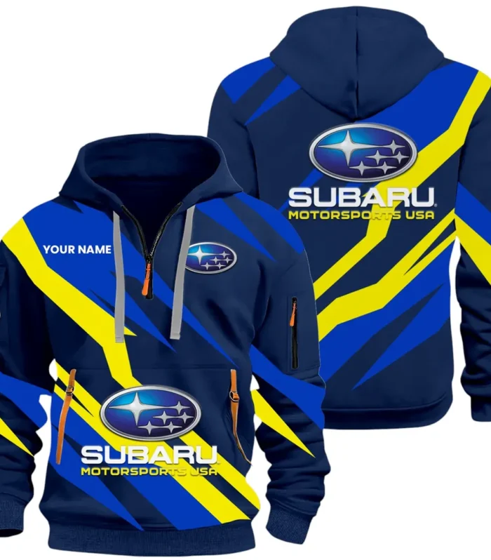 All-Wheel Drive Car Hoodie Half Zip 3D Print, Streetwear Casual Look Outfit CAR514100925055