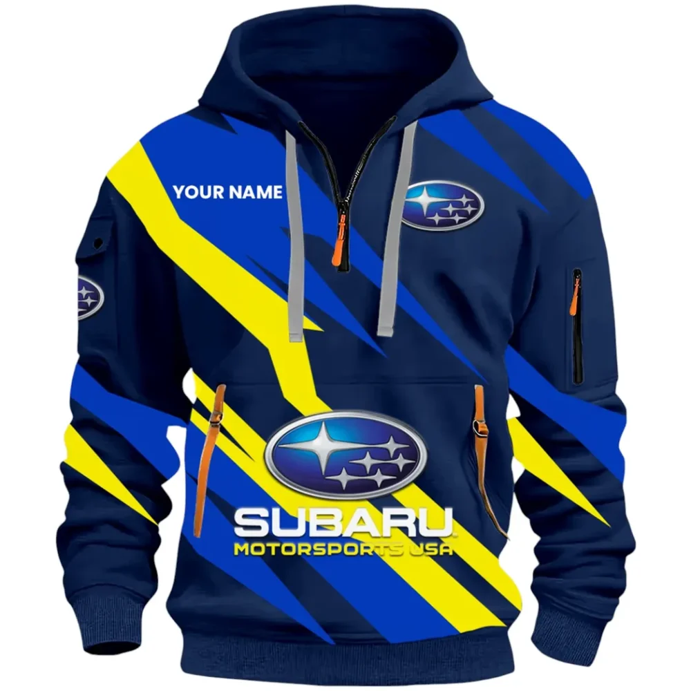 All-Wheel Drive Car Hoodie Half Zip 3D Print, Streetwear Casual Look Outfit CAR514100925055 - Image 2