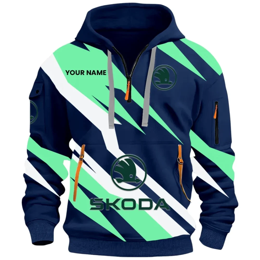 City-Friendly Automobile Hoodie Half Zip 3D Print, Rugged Casual Hoodie CAR514100925059 - Image 2