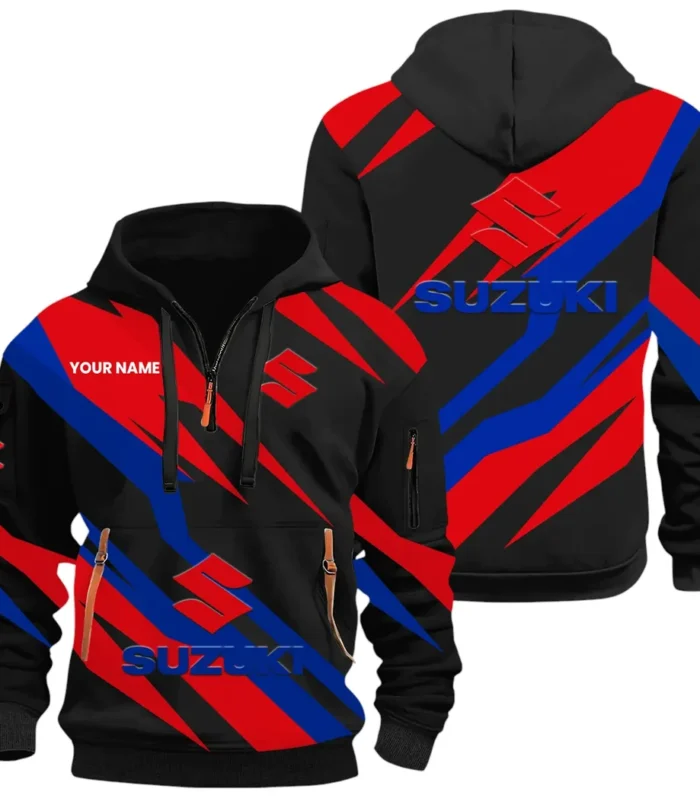 Superbike Hoodie Half Zip 3D Print, Adventure & Urban Fit Hoodie CAR514100925061
