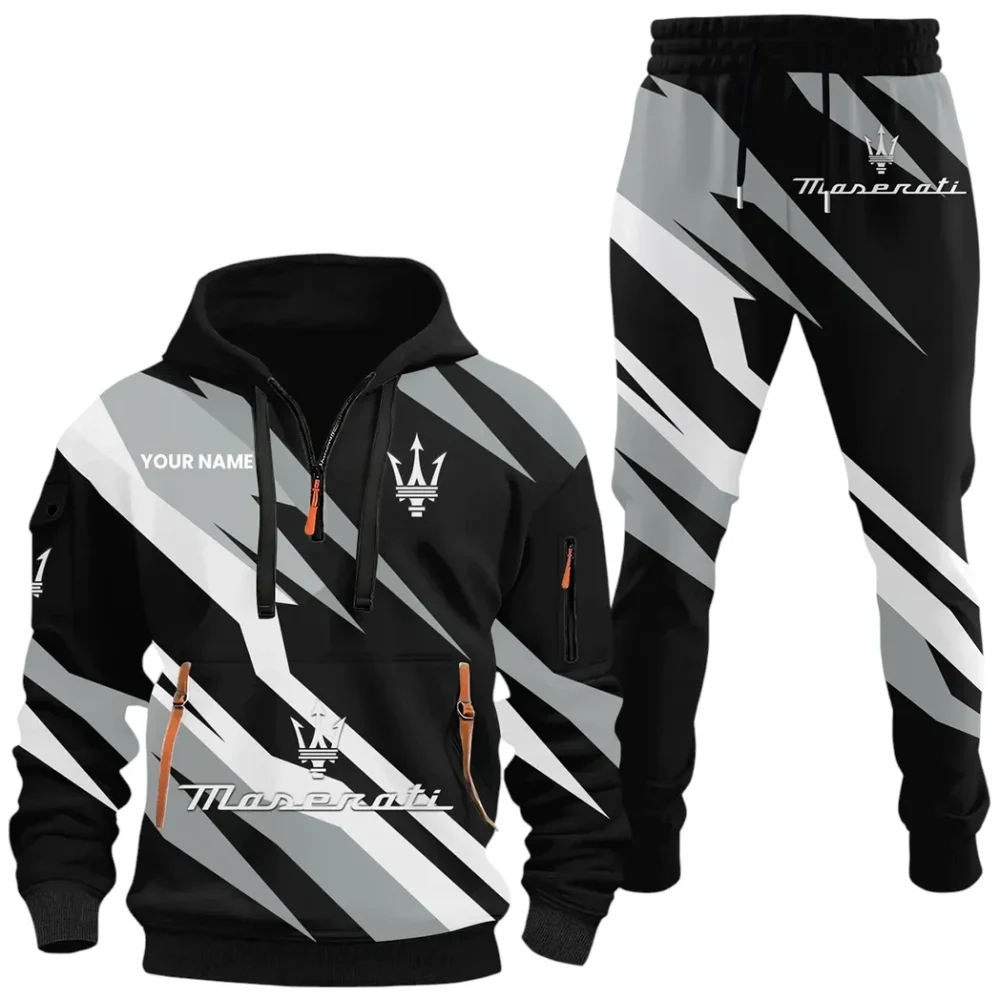 Exotic Coupe Hoodie Half Zip x Sweatpants Set, Custom Ride-Ready Tracksuit CAR514100925063