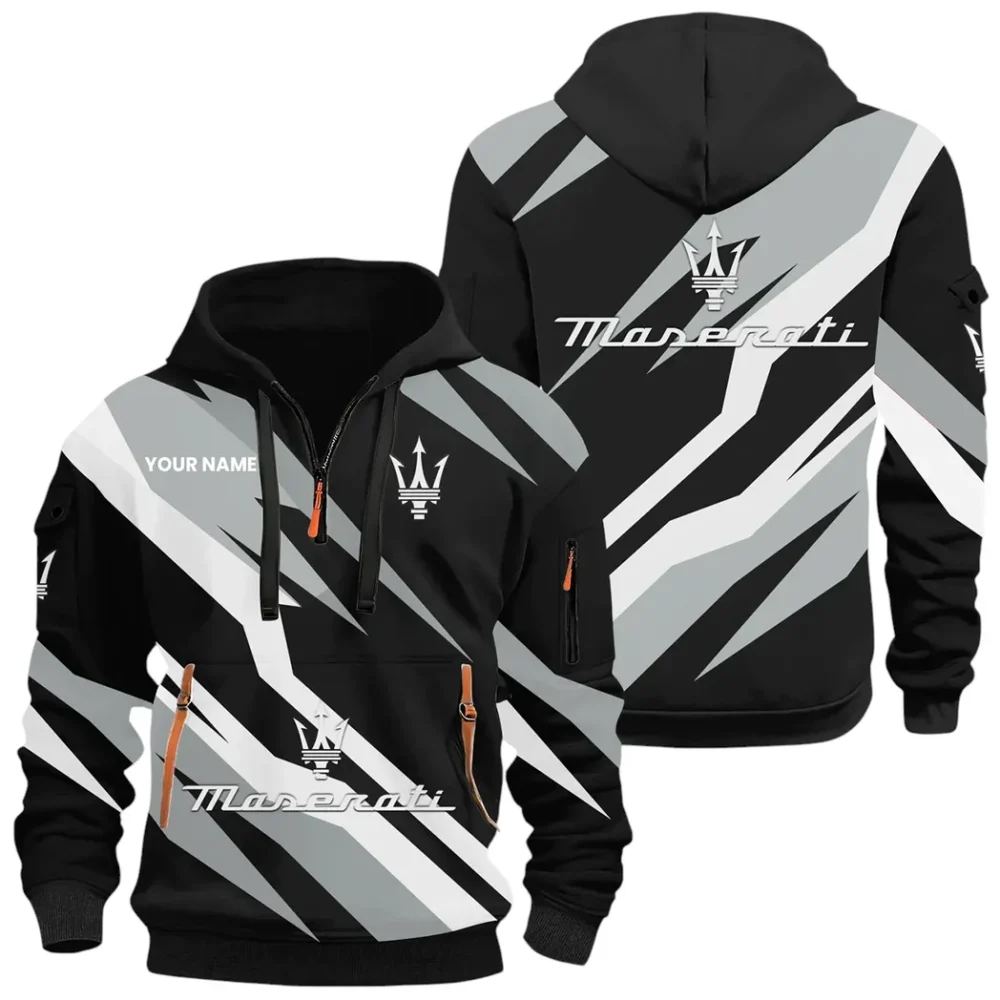 Exotic Coupe Hoodie Half Zip x Sweatpants Set, Custom Ride-Ready Tracksuit CAR514100925063 - Image 2