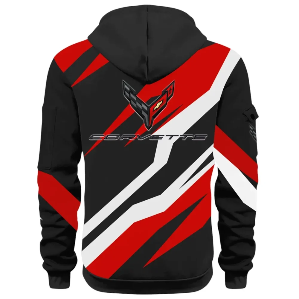 American Supercar Hoodie Half Zip 3D Print, Sporty Urban Look Hoodie CAR514100925072 - Image 3