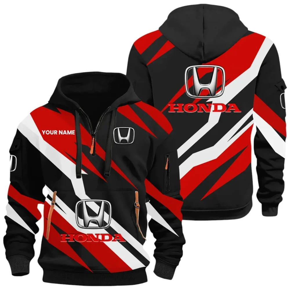 Crossover Hoodie Half Zip x Sweatpants Set, Performance Drive Hoodie Combo CAR514100925074 - Image 2