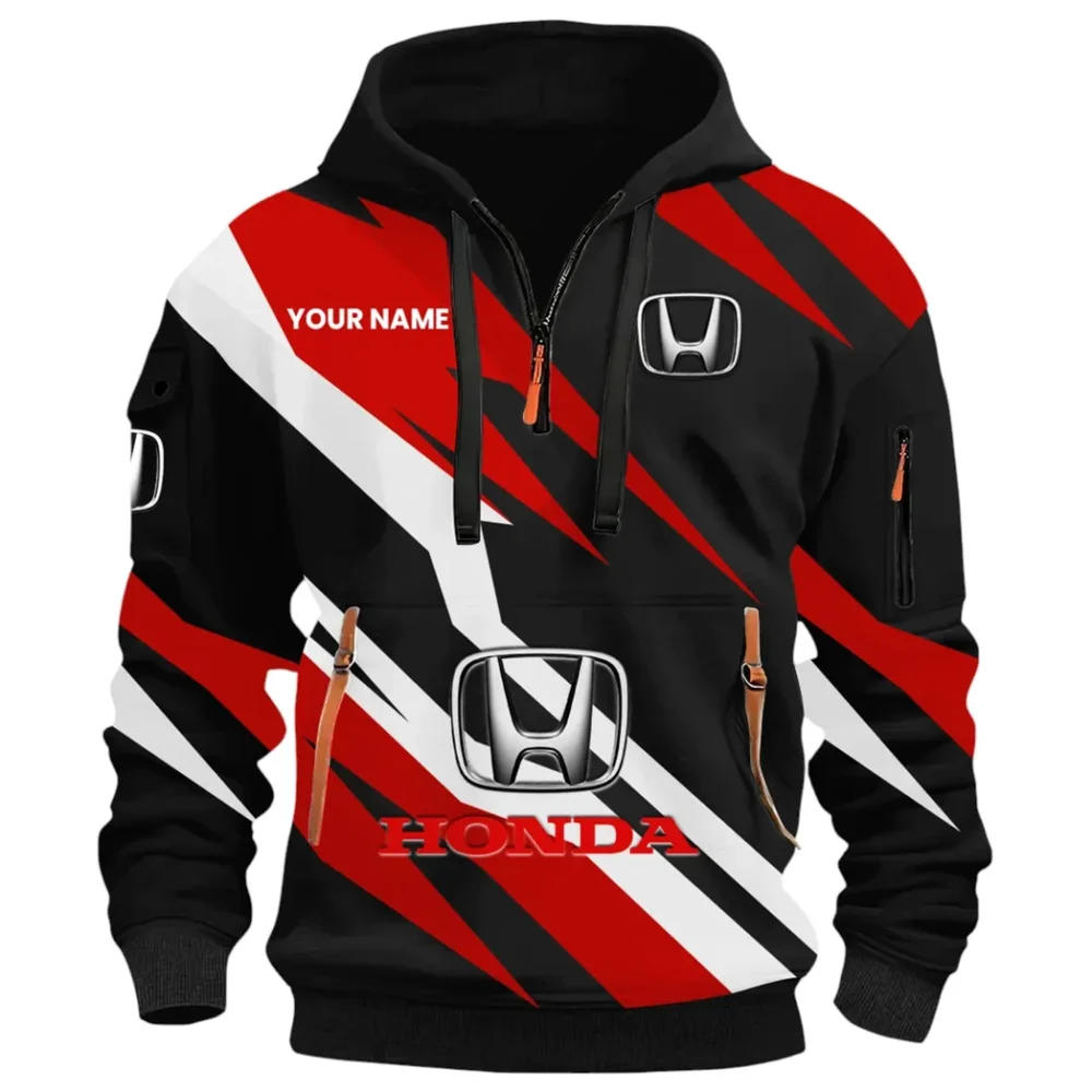 Crossover Hoodie Half Zip 3D Print, Street-Ready Casual Hoodie CAR514100925074 - Image 2