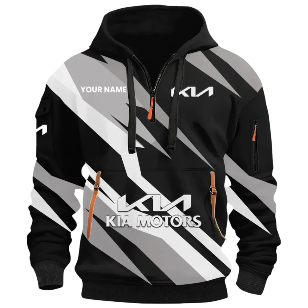Affordable Auto Hoodie Half Zip 3D Print, Rugged Casual Hoodie CAR514100925076 - Image 2