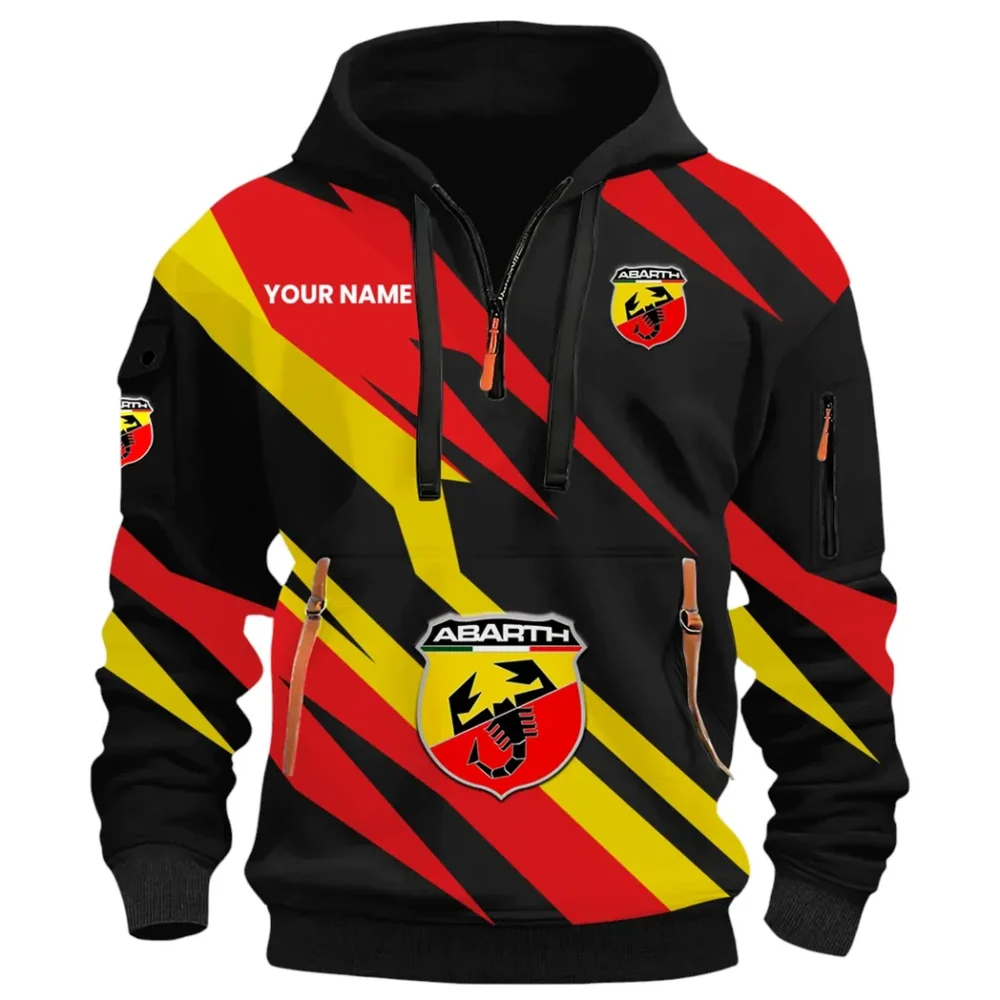 Performance Car Hoodie Half Zip 3D Print, Sporty & Street-Ready Hoodie CAR514100925079 - Image 2