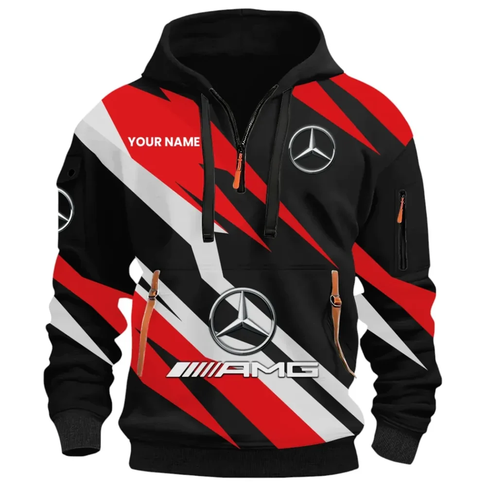 Engine Life Hoodie Half Zip 3D Print, Urban Casual Comfort Hoodie CAR514100925080 - Image 2