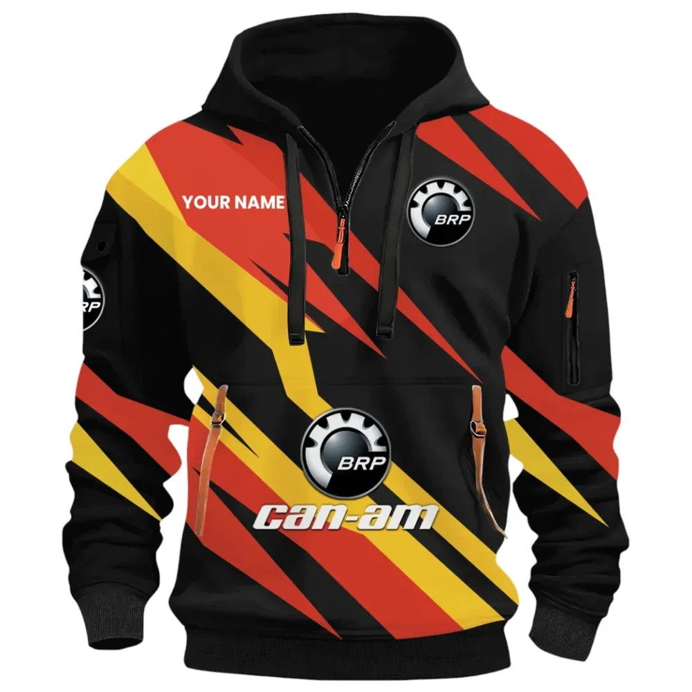 Racing Car Hoodie Half Zip 3D Print, Rugged & Sporty Hoodie CAR514100925081 - Image 2