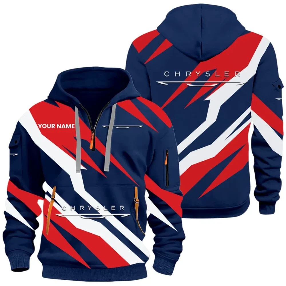 Luxury Sedan Hoodie Half Zip x Sweatpants Set, 3D Printed Driver's Outfit CAR514100925084 - Image 2