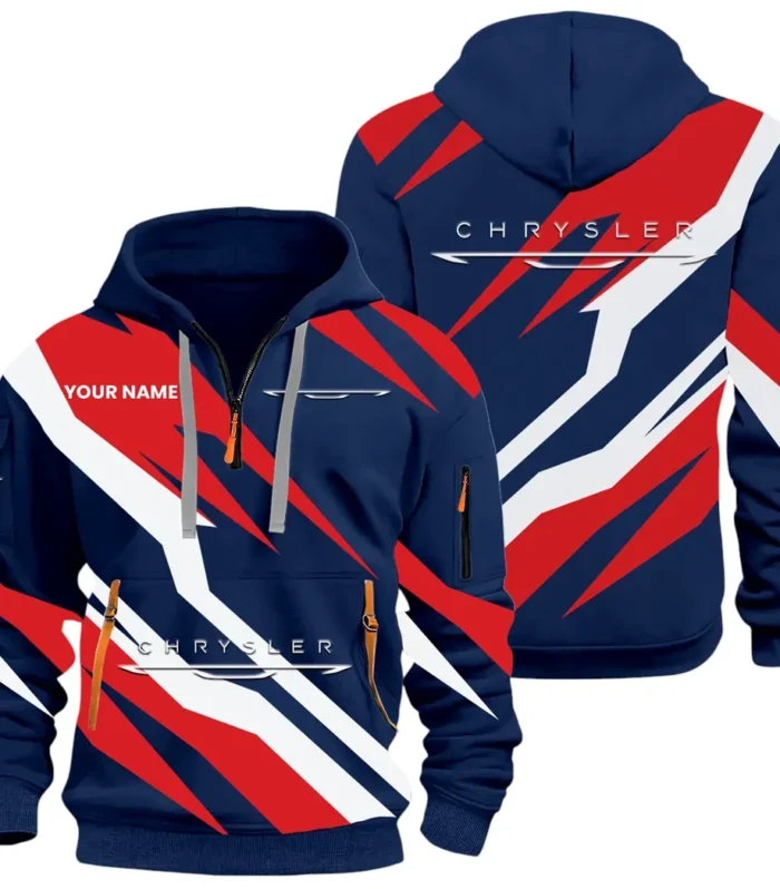 Luxury Sedan Hoodie Half Zip 3D Print, Casual Street-Ready Hoodie CAR514100925084