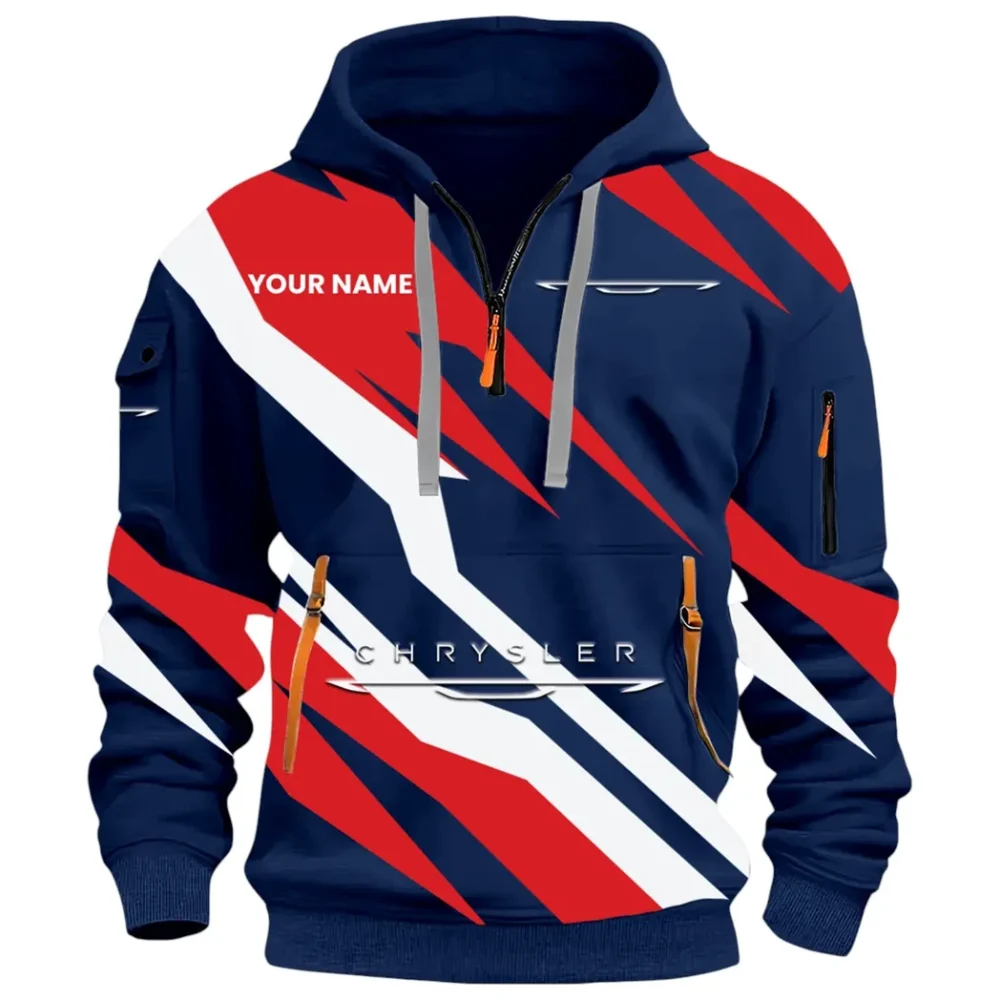 Luxury Sedan Hoodie Half Zip 3D Print, Casual Street-Ready Hoodie CAR514100925084 - Image 2